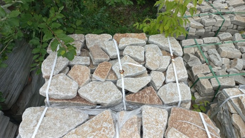 Гранитный плитняк галтованный для парковки купить в Реутове