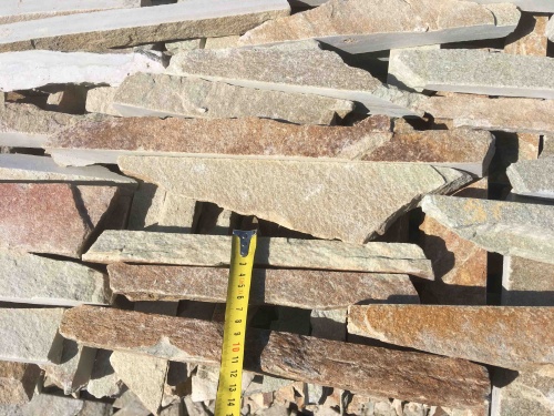 Горбушка златолит золотистый для облицовки купить в Реутове