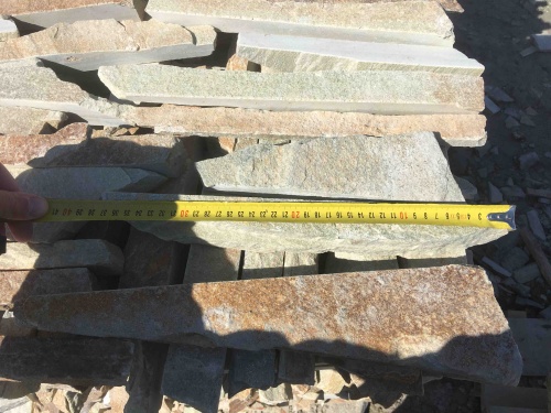 Горбушка златолит золотистый для облицовки купить в Реутове