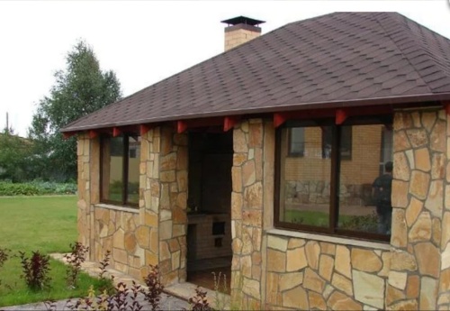 Плитняк златолит жёлтый для фасада 1,5-3 см купить в Реутове