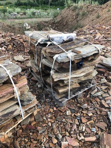 Плитняк кора дерева 50-100мм для пошаговых дорожек купить в Реутове