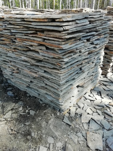 Плитняк златолит Уральский для цоколя, отмостки купить в Реутове